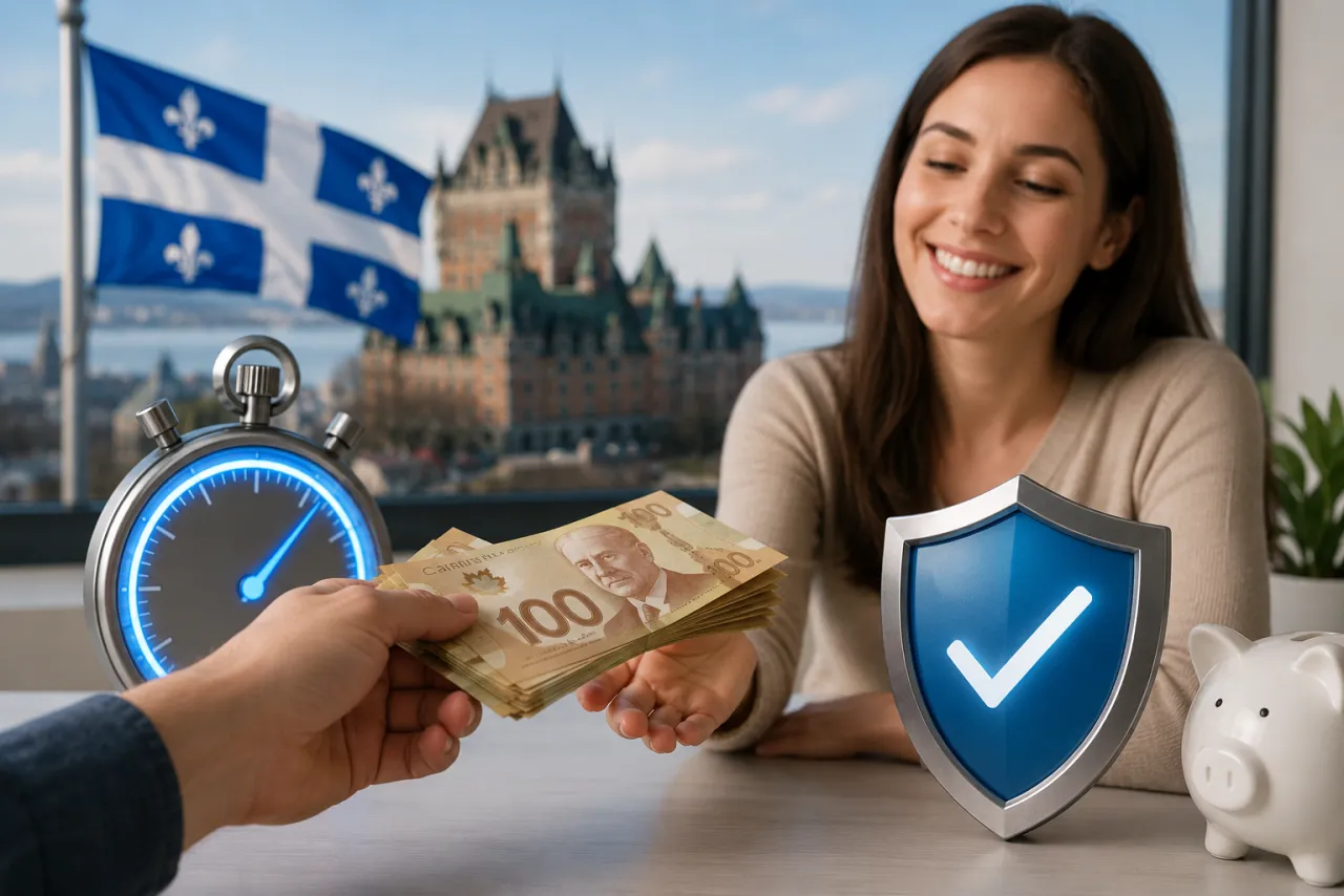 Prêt sans enquête de crédit au Québec – argent rapide en 24h, mauvais crédit accepté